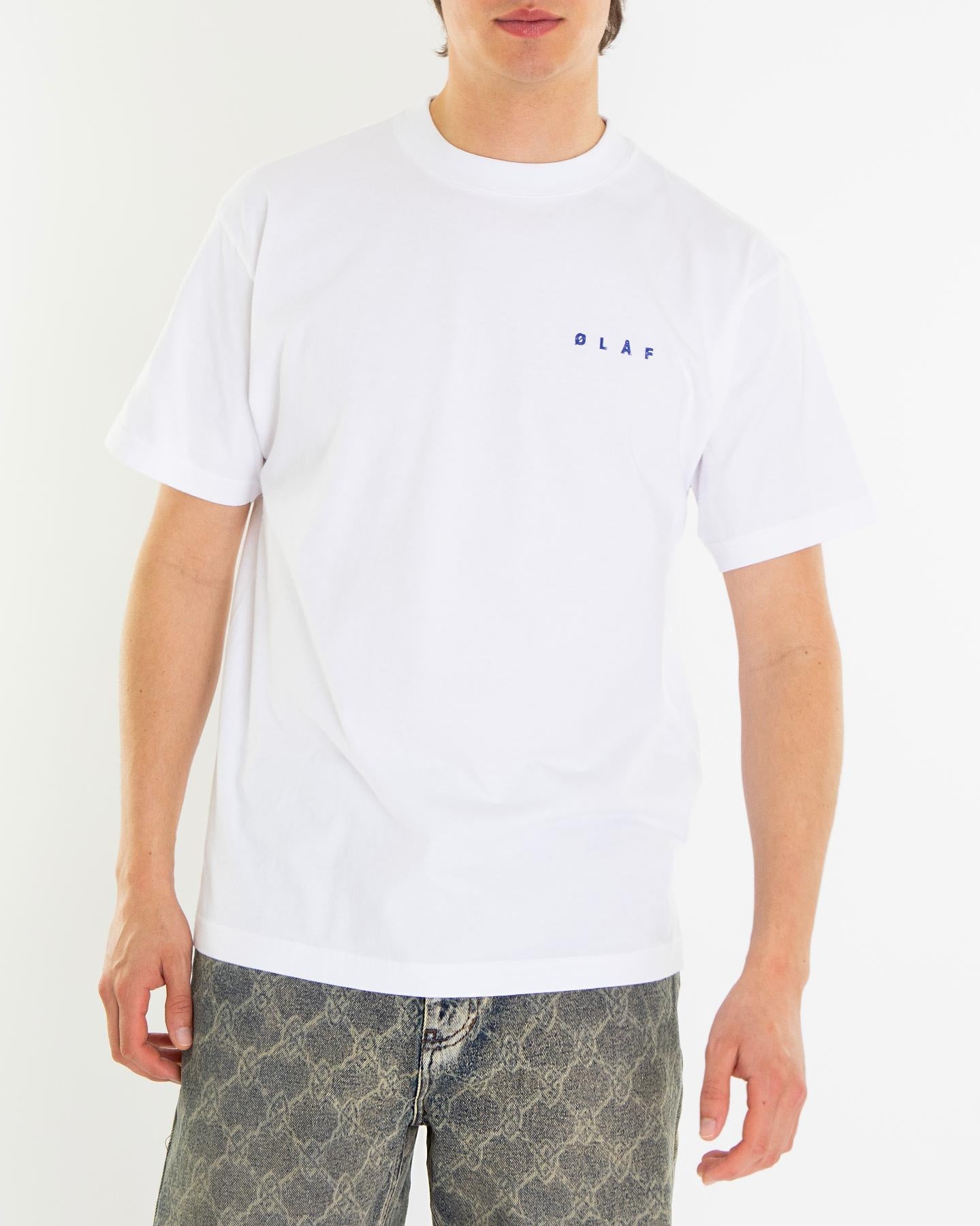 Heren Ink Logo T-Shirt Wit