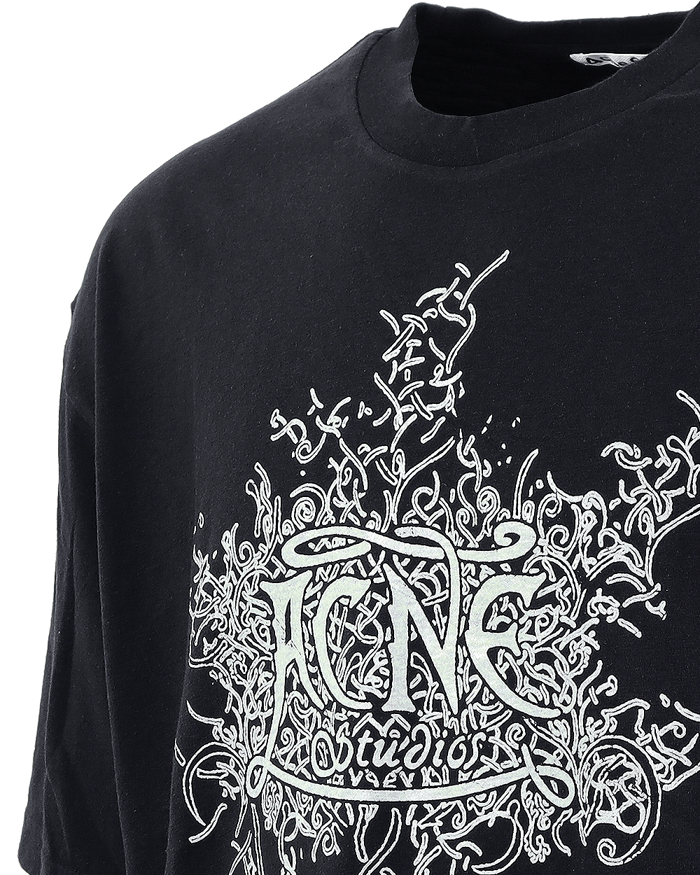 Acne Studios Heren Glow in the Dark Logo Zwart - foto 3