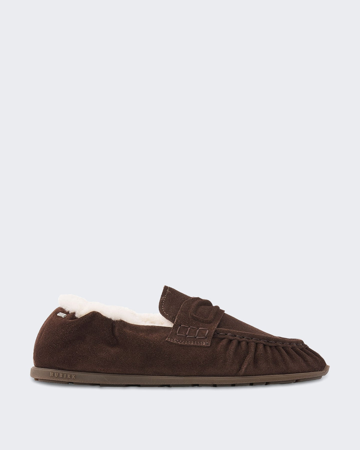 Nubikk Dames Riley Mio Fur sneaker met bont Bruin - Eleganza.nl