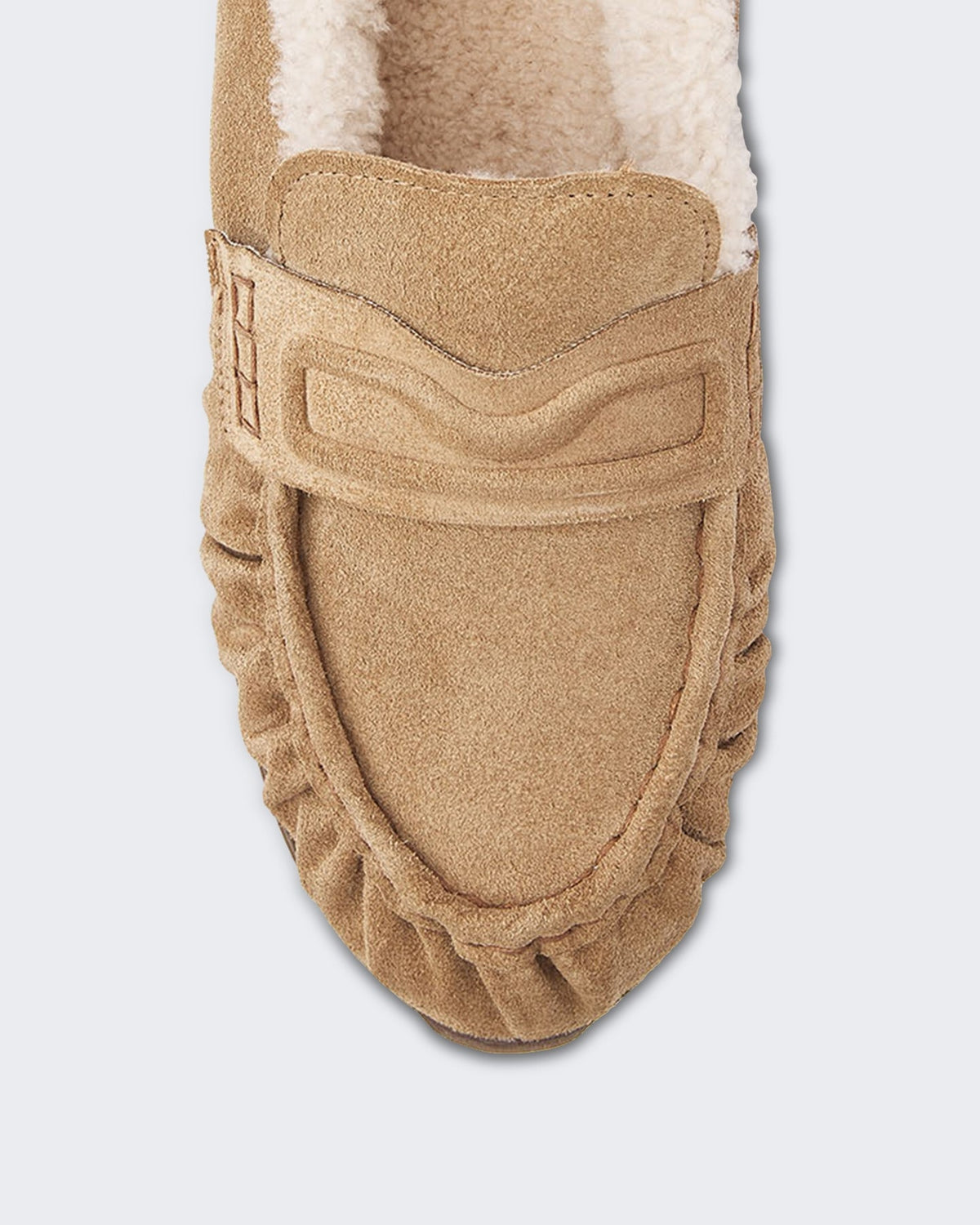 Nubikk Dames Riley Mio Fur sneakers met bont Beige - Eleganza.nl