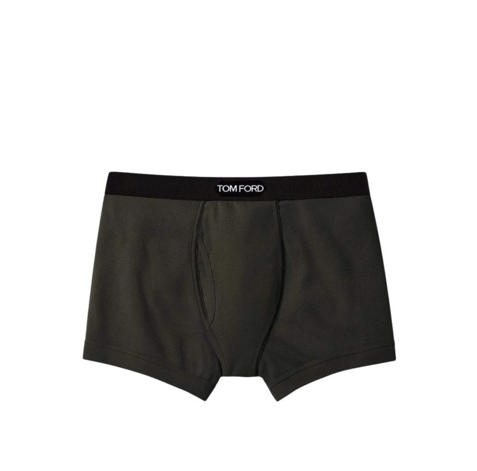 Men Boxer Letter Green