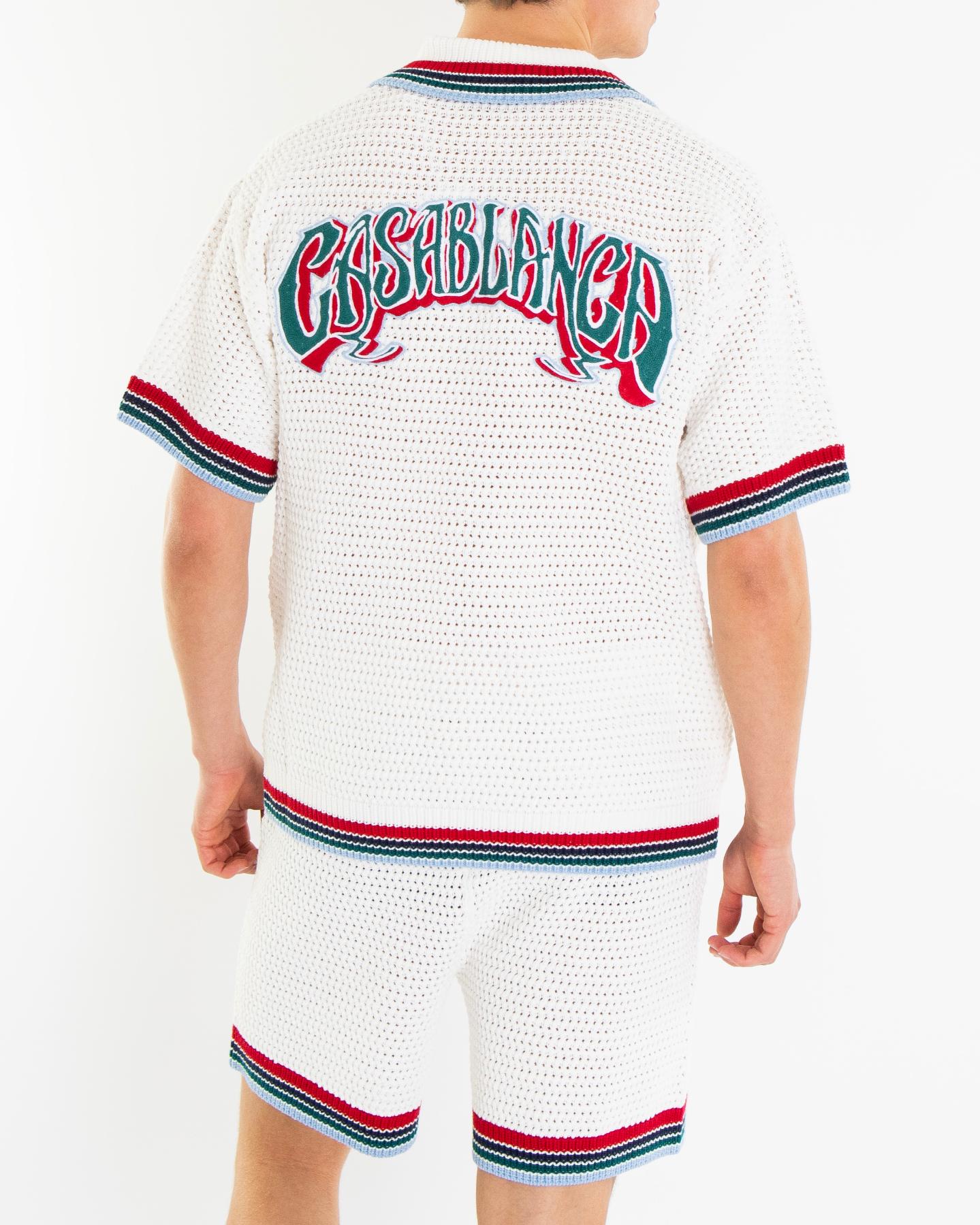 Heren SPORTY FAUX CROCHET SHIRT