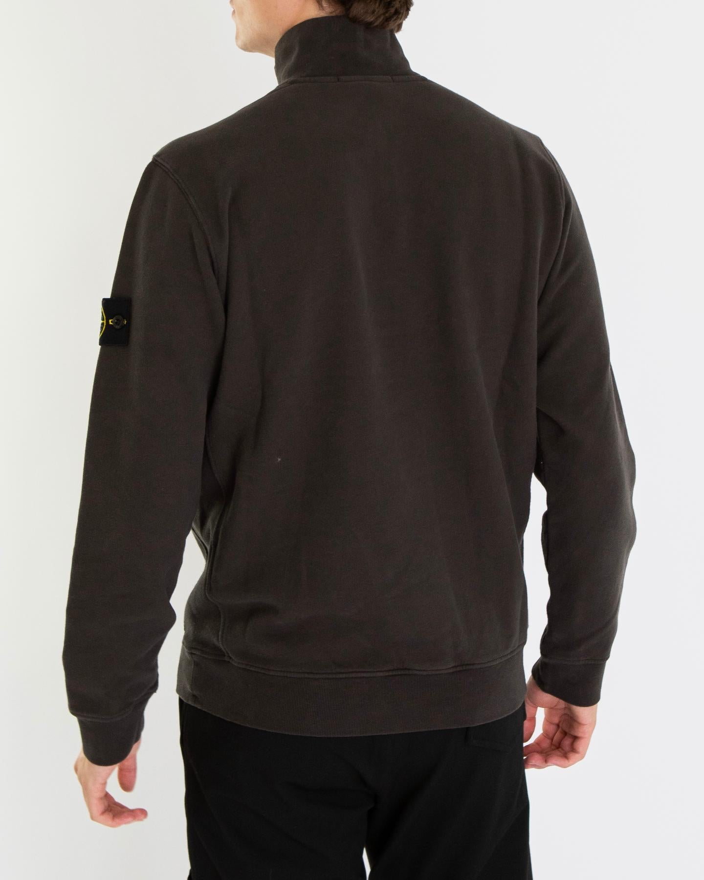 Heren Half Zip Sweater Grijs