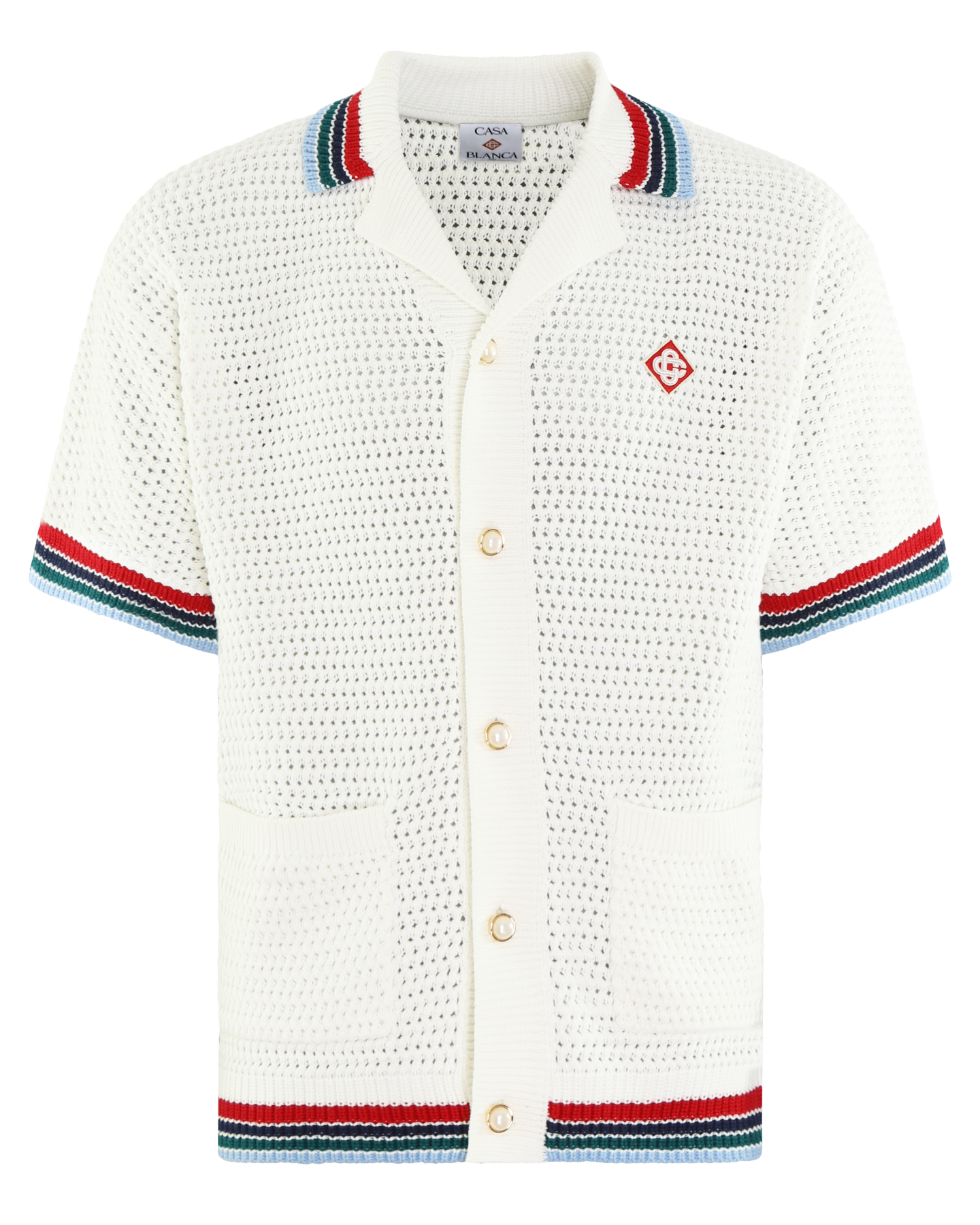 Heren SPORTY FAUX CROCHET SHIRT