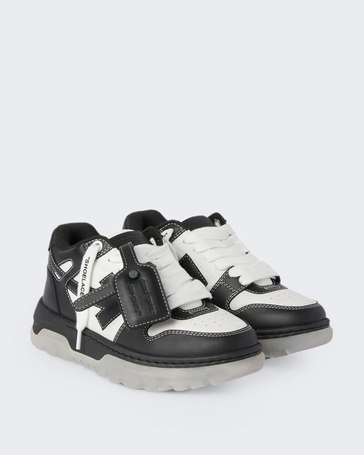 OFF WHITE Heren Chunky varsity sneaker in wit en zwart - Eleganza.nl