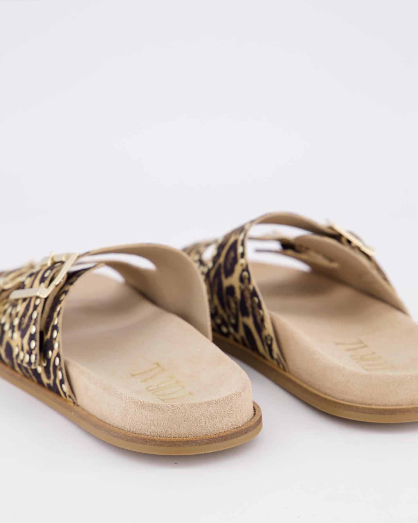 Dames Tl-Selma Slipper Beige/Leo