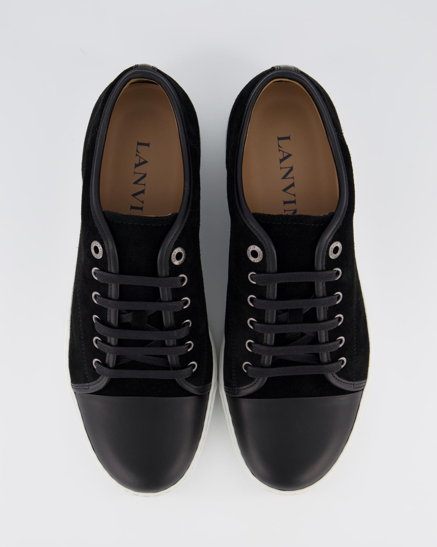 Men Suede and nappa captoe low to
