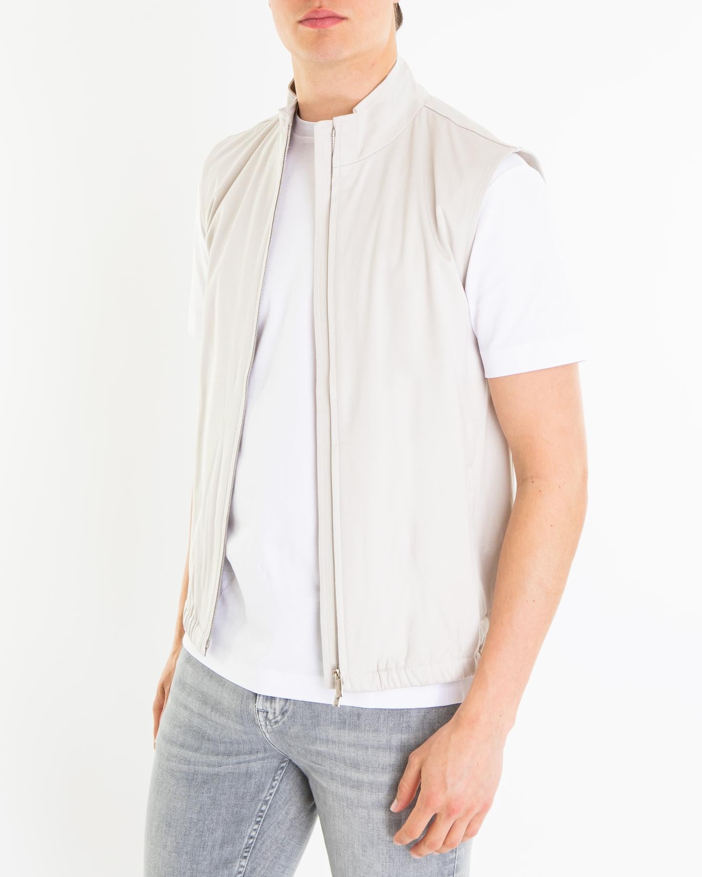 Heren Supima Bodywarmer Grijs