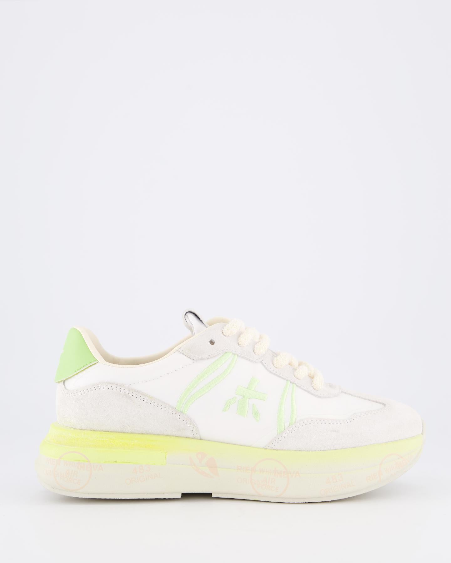 Dames Cassie Sneaker Wit/Lime