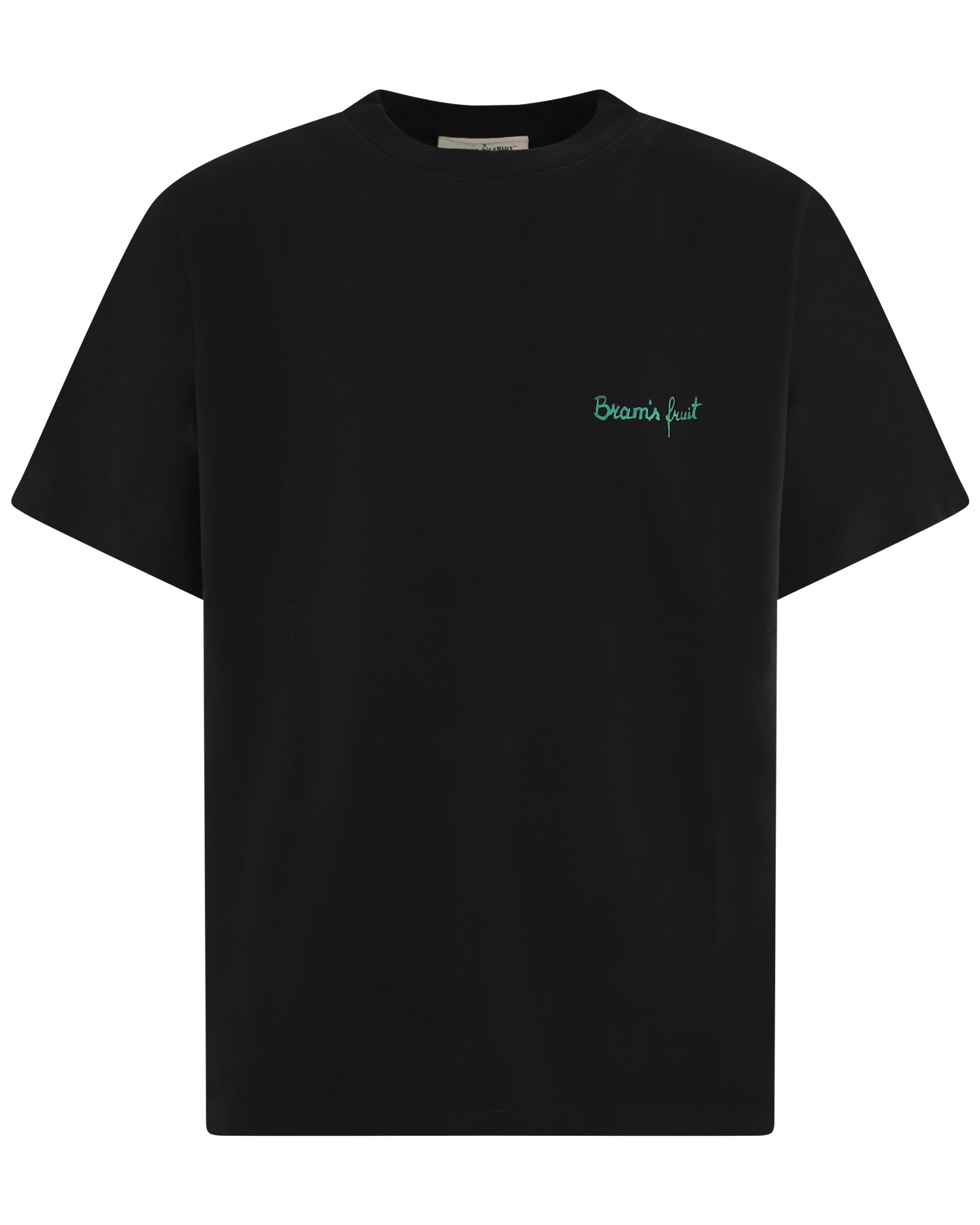 Heren Fruit Acrylic T-Shirt Zwart