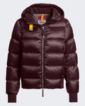 Women's Gewatteerde donzen Jacket met capuchon Red — huidige kleur
