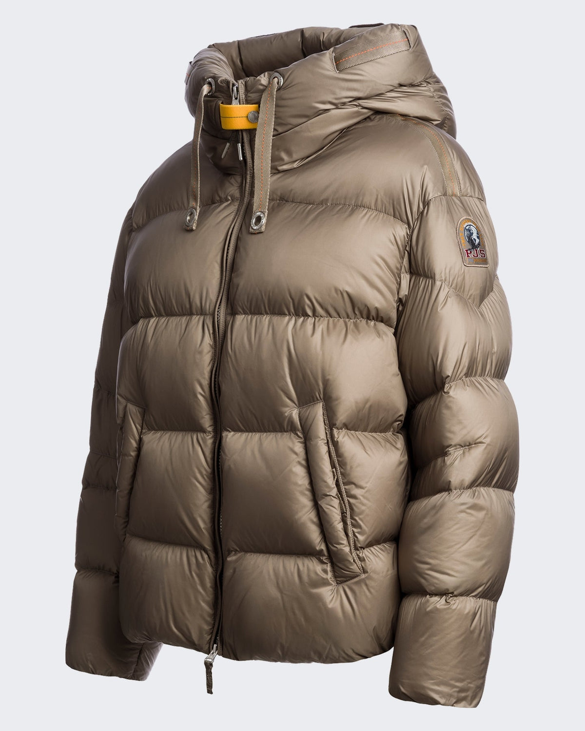 Parajumpers Dames Hooded Down Jacket-Slate Mud 0128 Grijs - Eleganza.nl
