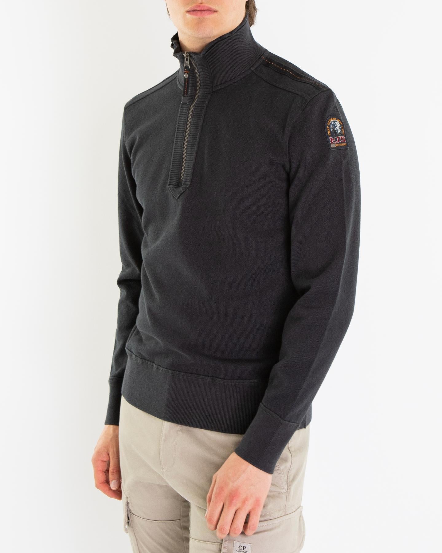 Parajumpers Heren Lenard Half Zip Zwart - Eleganza.nl