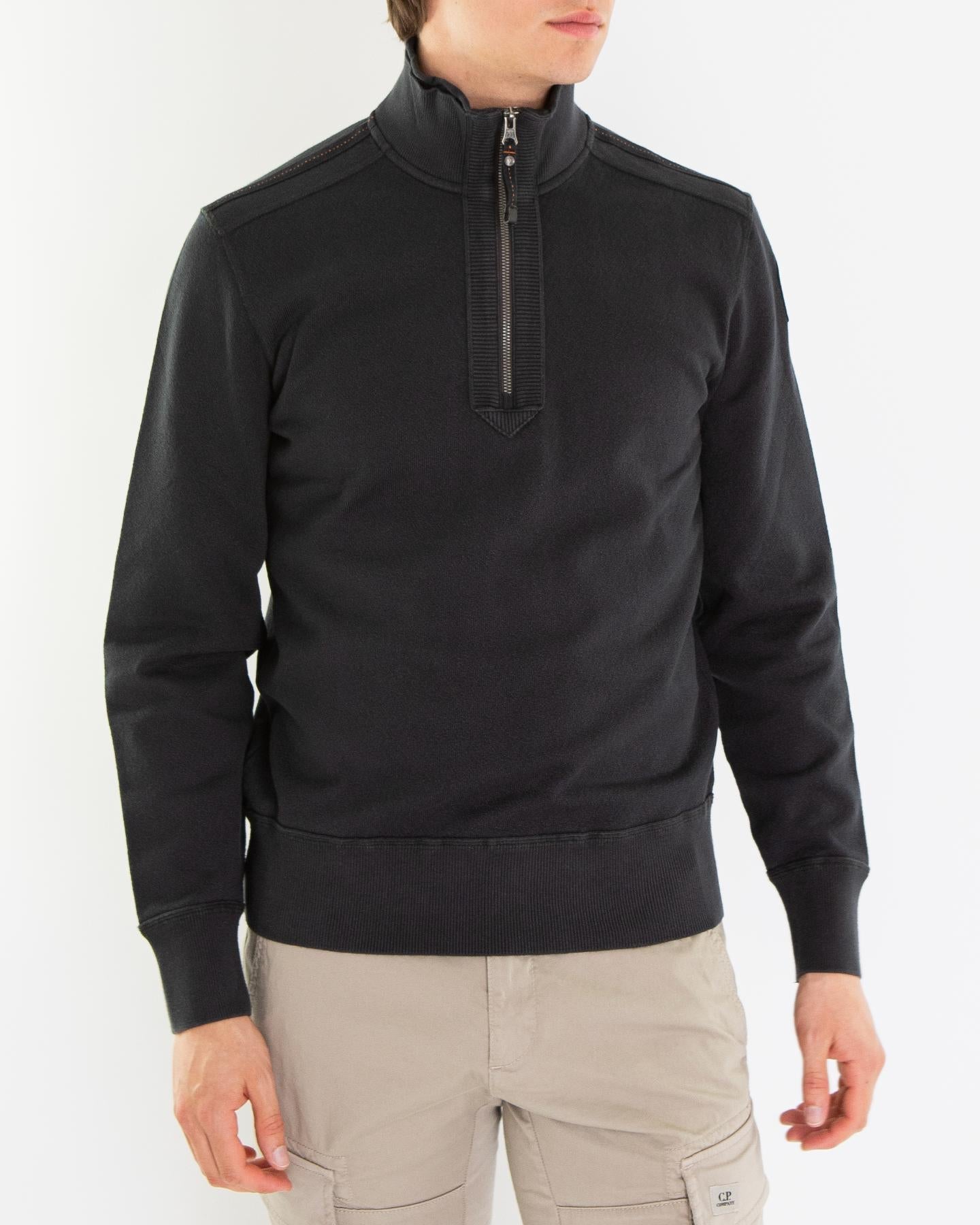 Parajumpers Heren Lenard Half Zip Zwart - Eleganza.nl