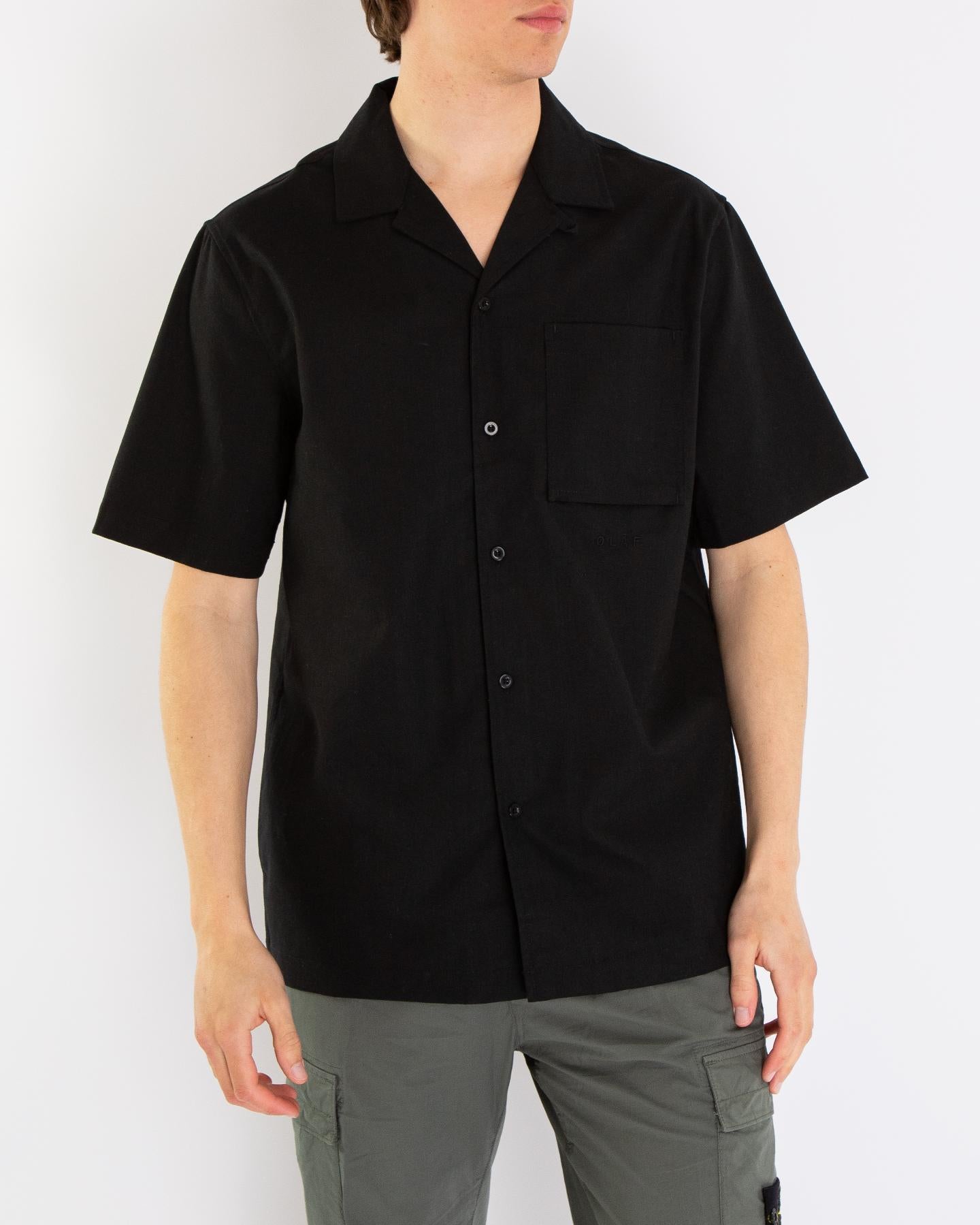 Men Cotton Linen SS Shirt