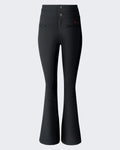 Women's Hoge taille ski Trousers Aurora Black