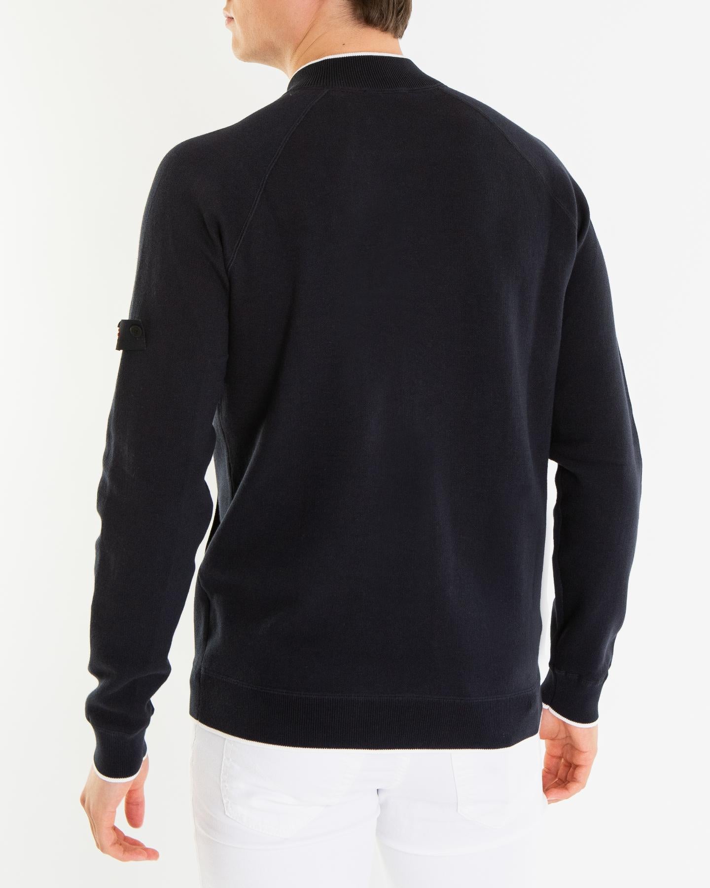 Peuterey Heren Mosk Full Zip Sweater Zwart - Eleganza.nl