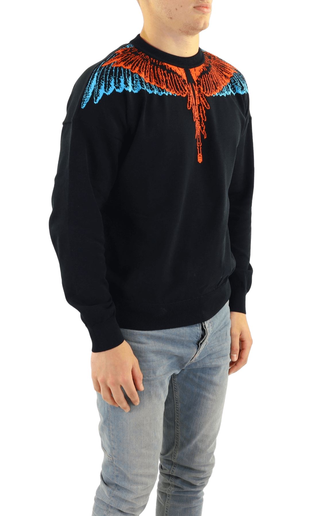 Men Icon Wings Knit Boxy Crew