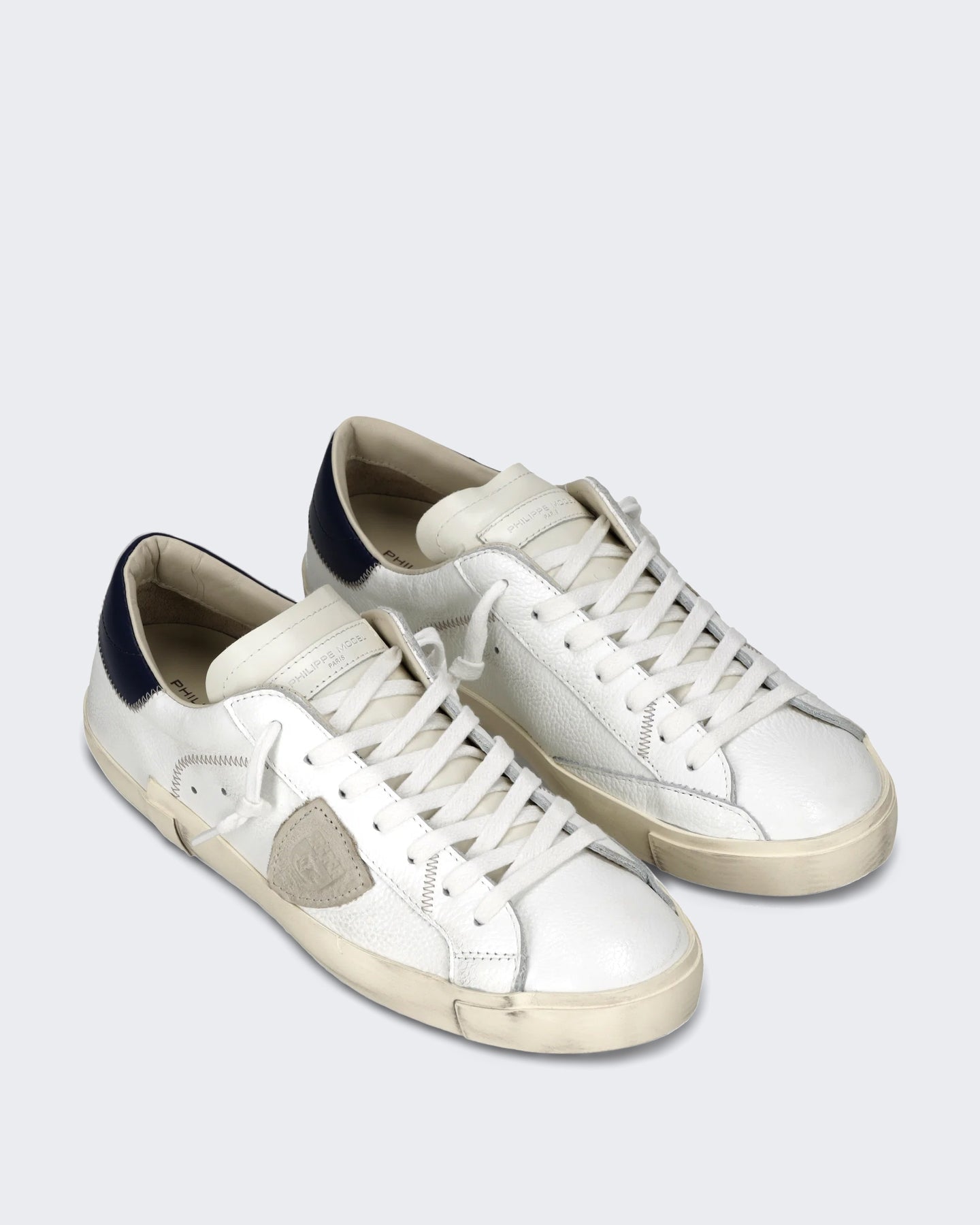 Philippe Model Heren Lage sneaker met klassiek detail Blauw - Eleganza.nl