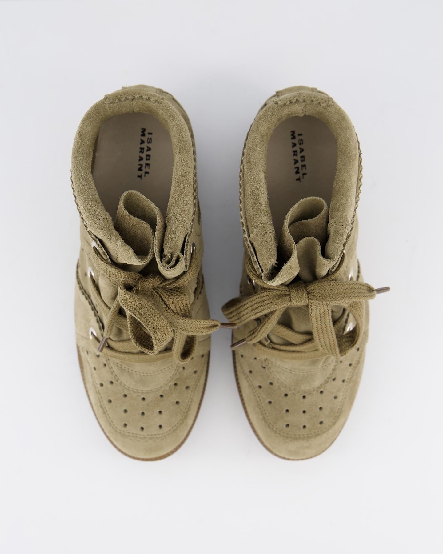 Dames Bobby Sneaker Taupe Groen