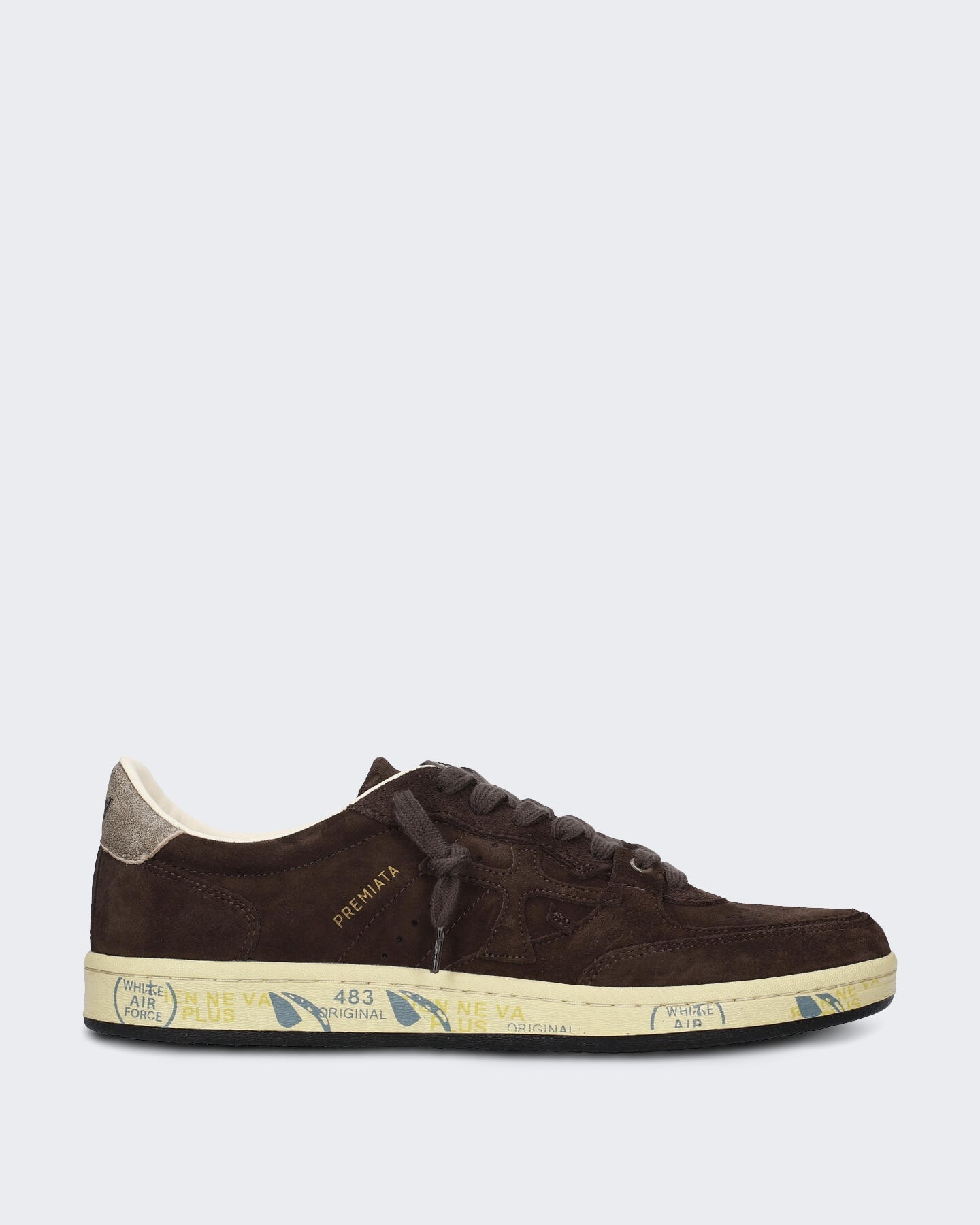 Premiata Dames Basketbal-geïnspireerde sneaker in bruin - Eleganza.nl