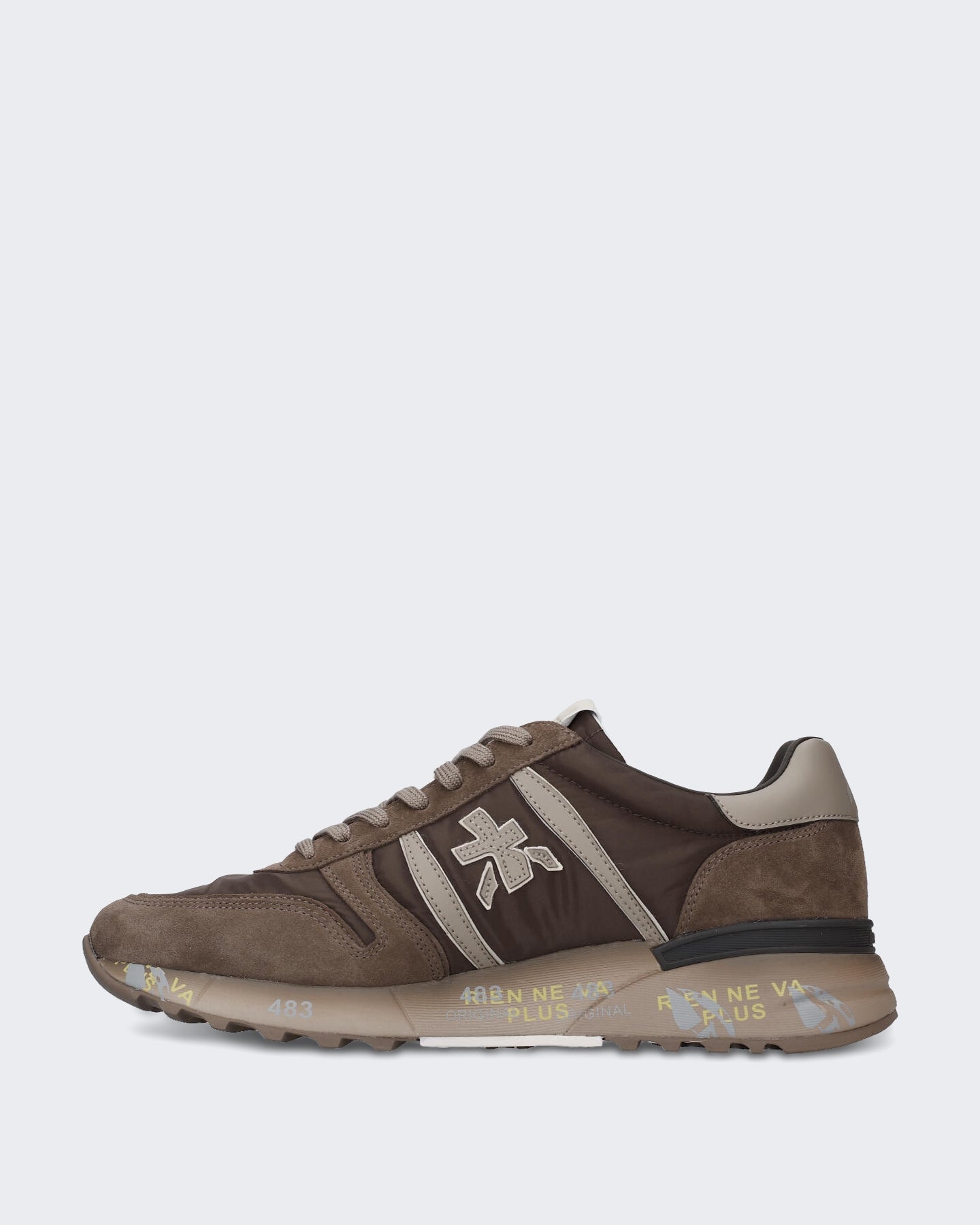 Premiata Heren Lander sneaker in Bruin - Eleganza.nl