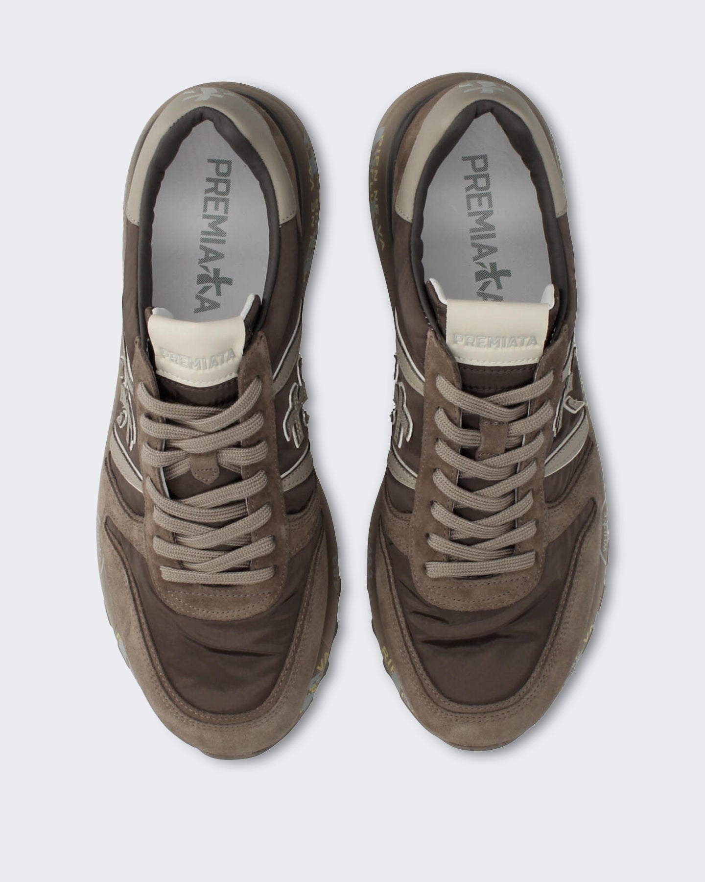 Premiata Heren Lander sneaker in Bruin - Eleganza.nl
