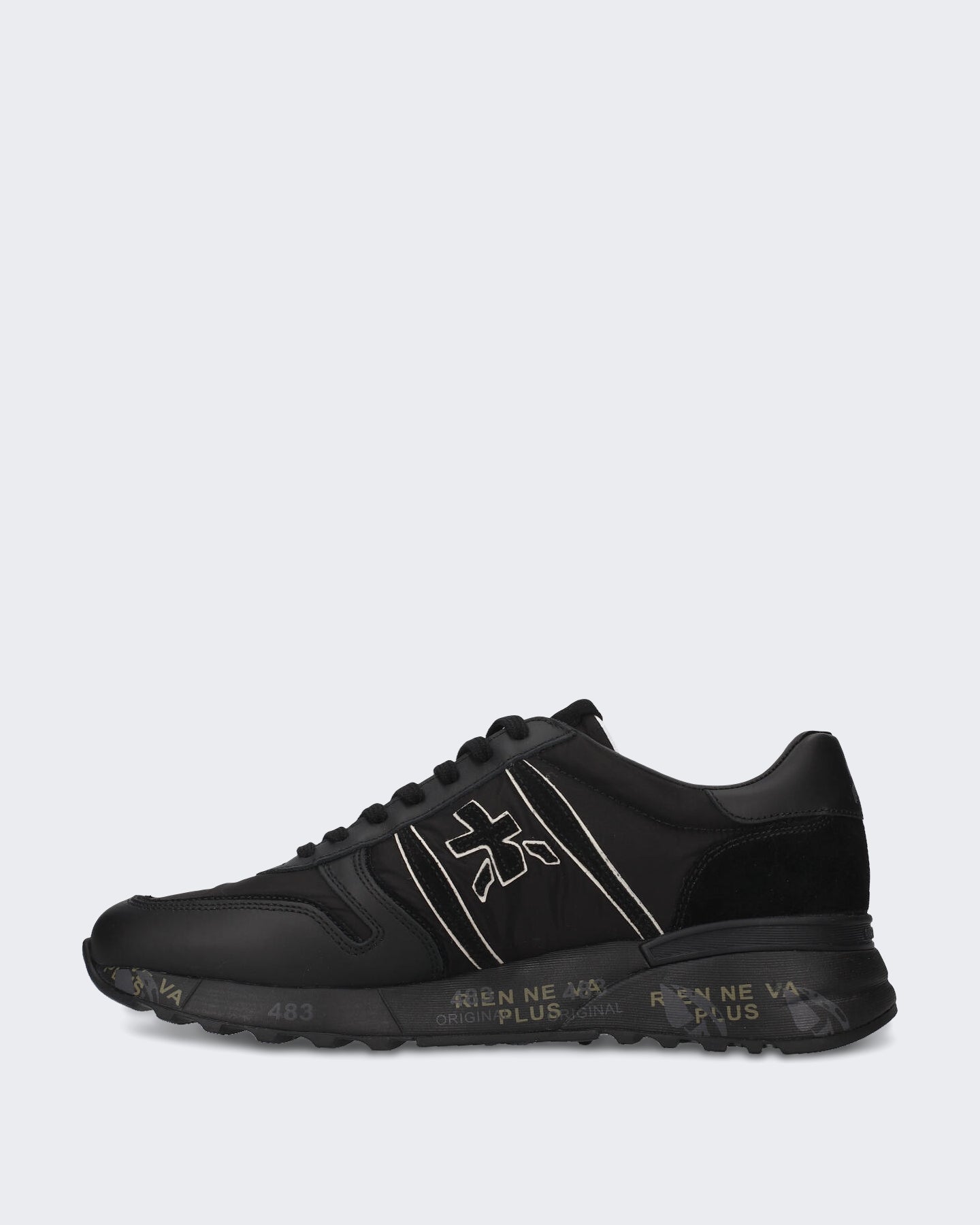 Premiata Heren Lander sneaker in zwart - Eleganza.nl