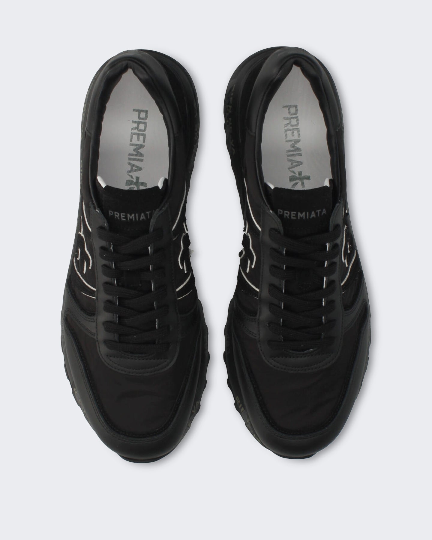 Premiata Heren Lander sneaker in zwart - Eleganza.nl