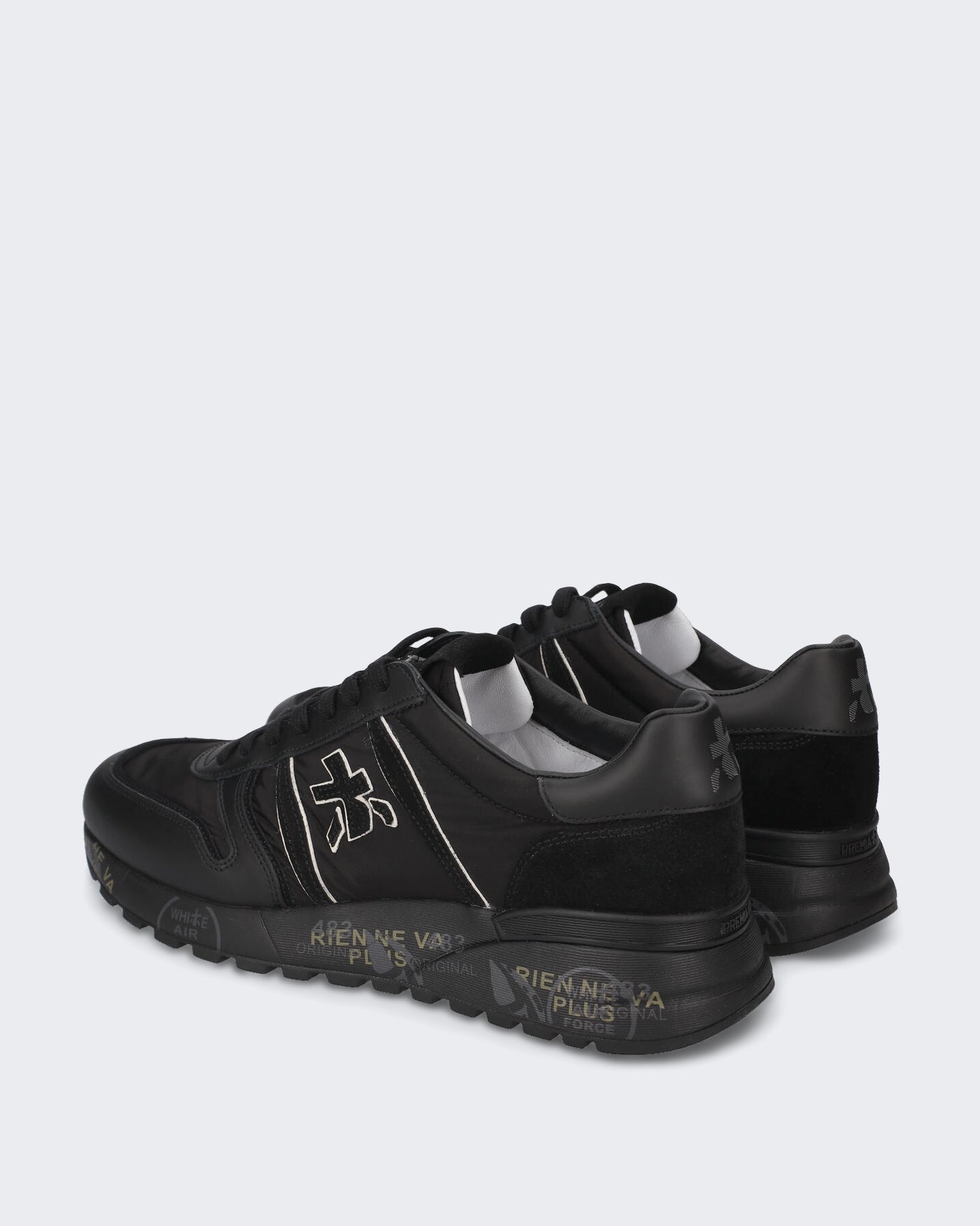 Premiata Heren Lander sneaker in zwart - Eleganza.nl