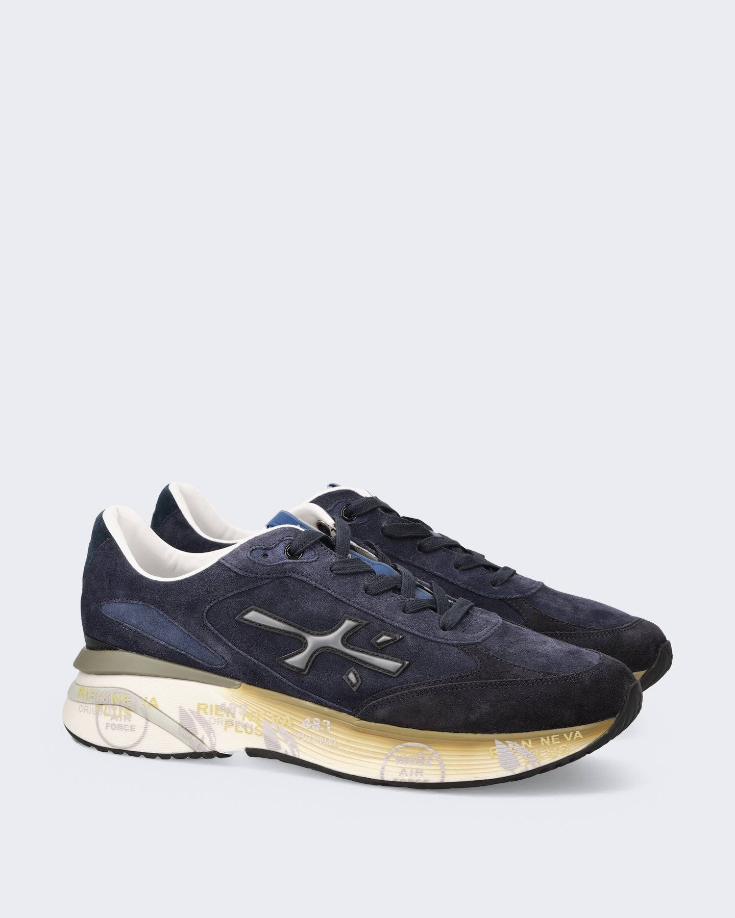 Premiata Heren Moerun Sneaker Blue - Eleganza.nl