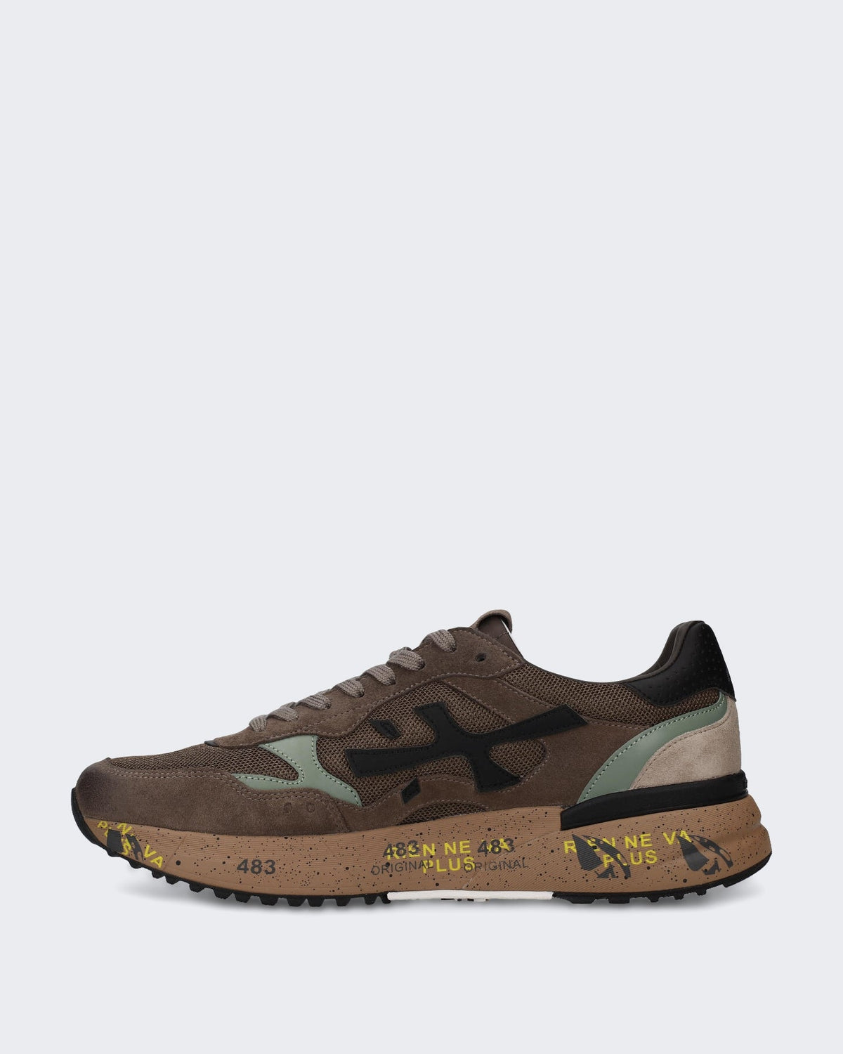 Premiata Heren Sneaker - Mick0.1-Light Brown Bruin (2) - Eleganza.nl