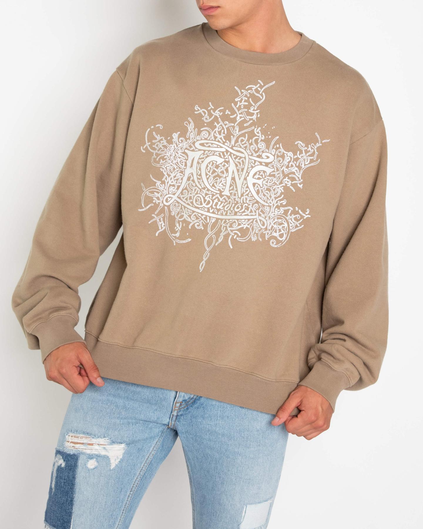 Men Glow in the Dark Sweater Beige