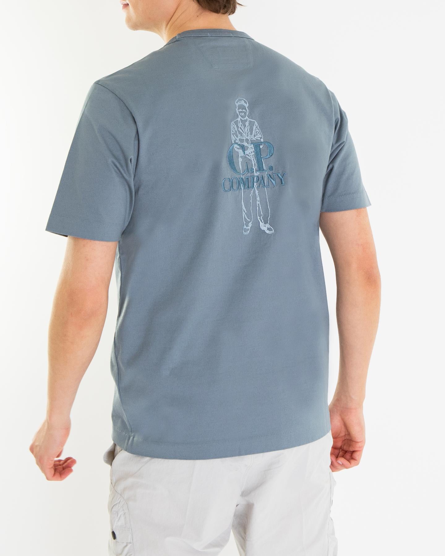 Heren Twisted Sailer T-Shirt Blauw