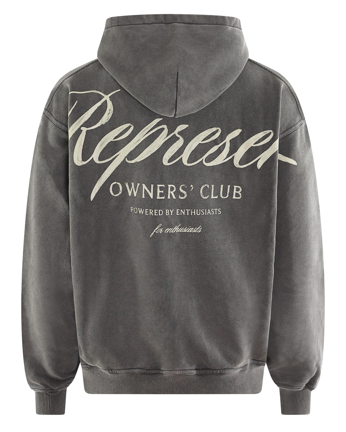 Heren Owners Script Hoodie Grijs