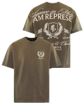 Men's Crest T-Shirt Beige — huidige kleur