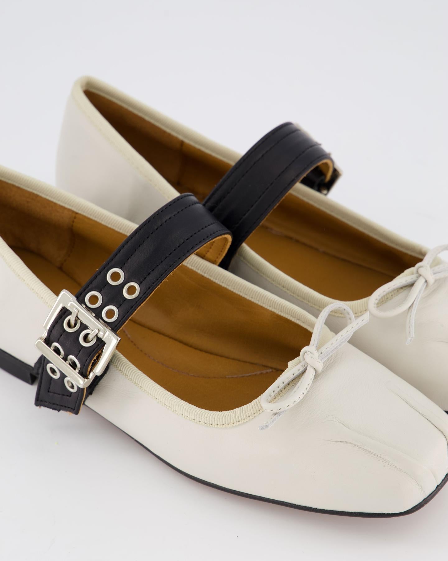 Dames Astrid Loafer Wit/Zwart