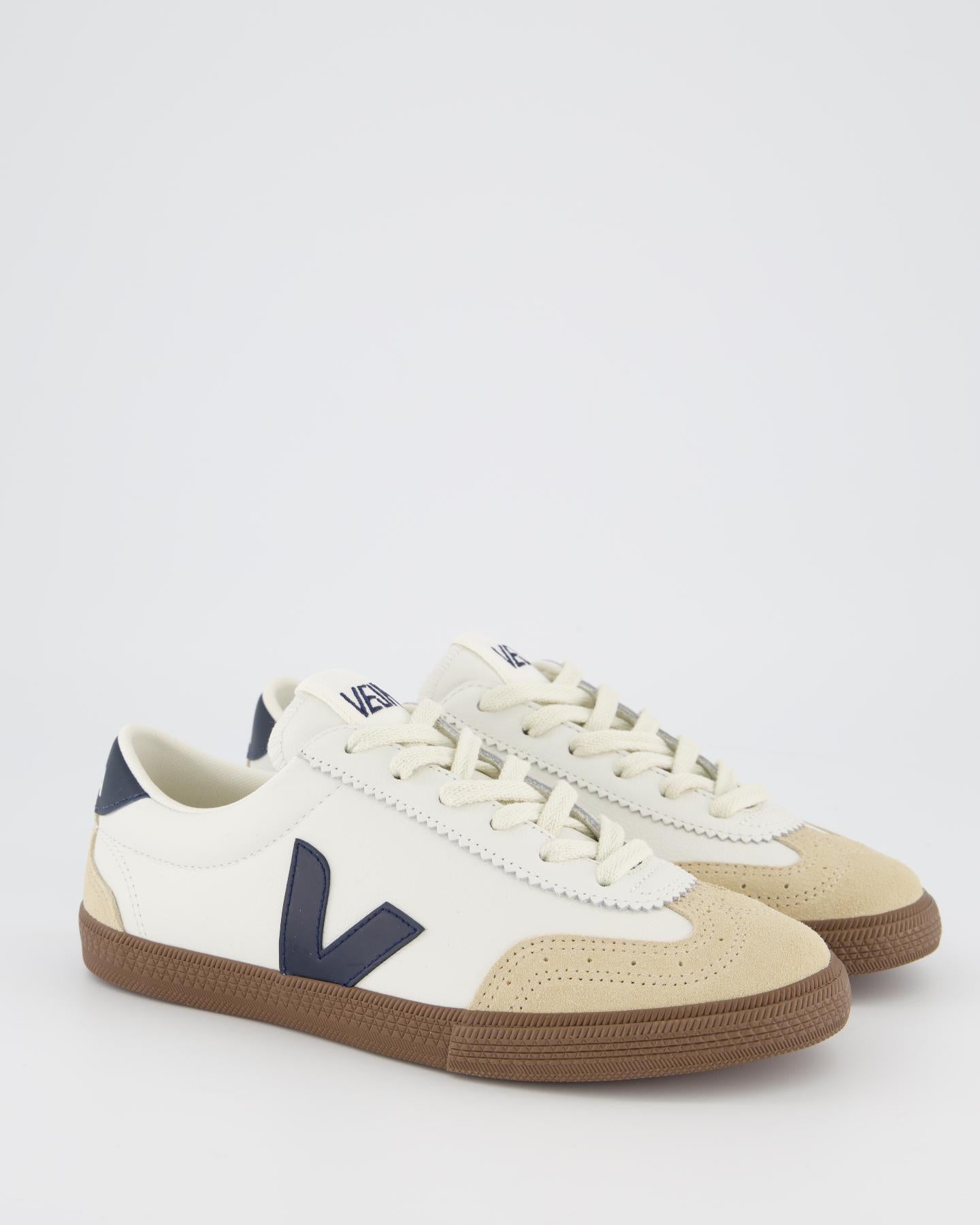 Dames Volley Sneaker Wit/Blauw