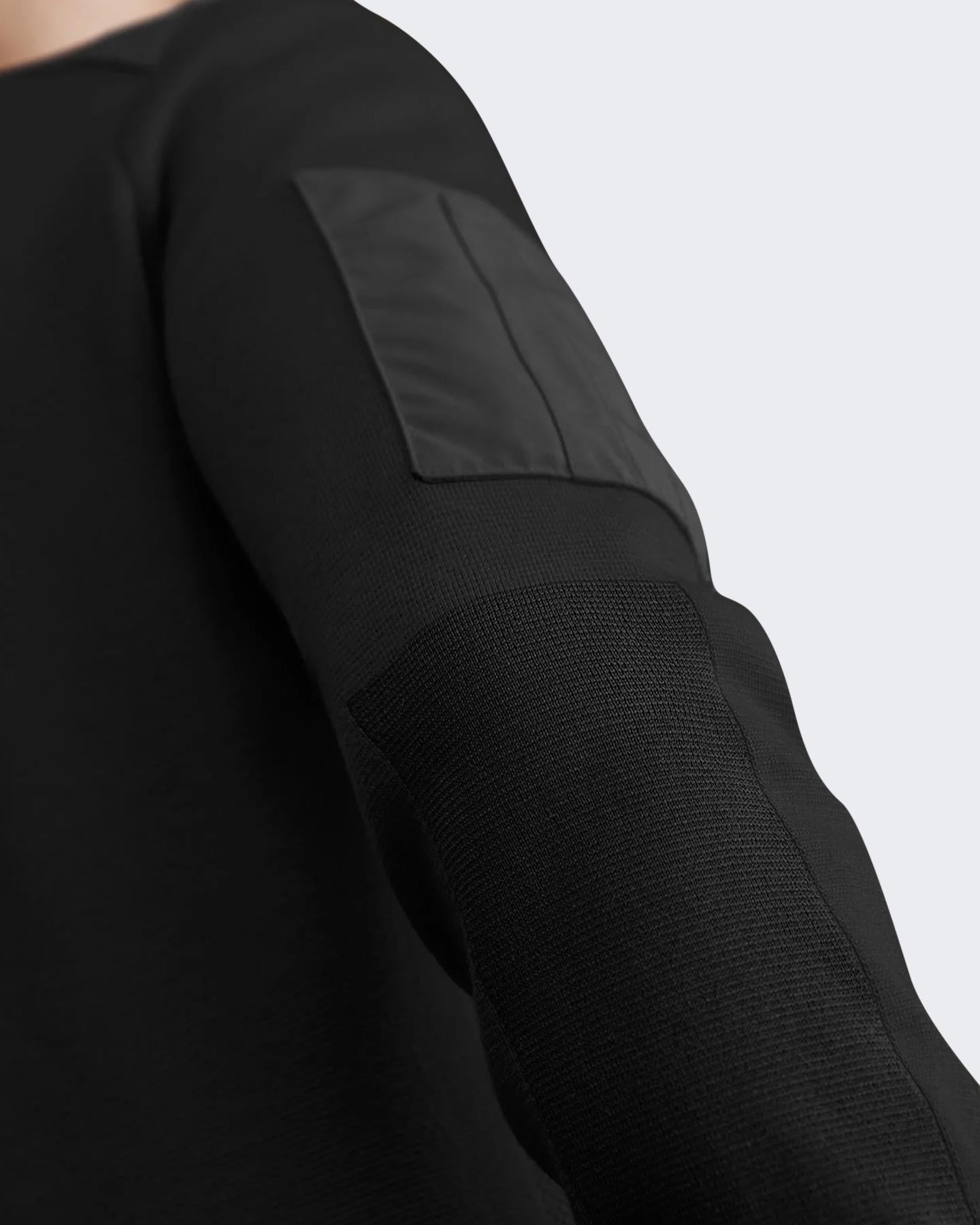 Heren Stormont 1/4 Zip Sweater Zwart