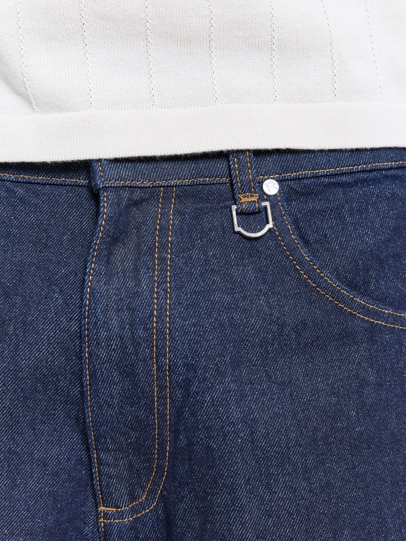 Reternity Heren Essential jeansshort Indigo - Eleganza.nl