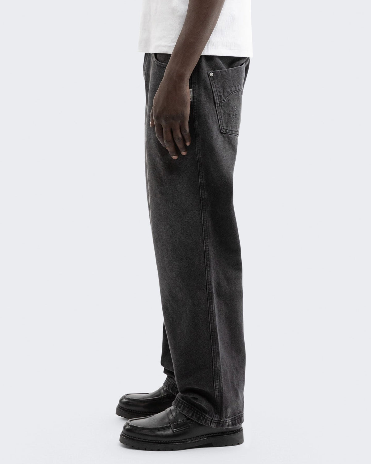 Reternity Heren Essential Straight Fit Denim Washed Black - Eleganza.nl