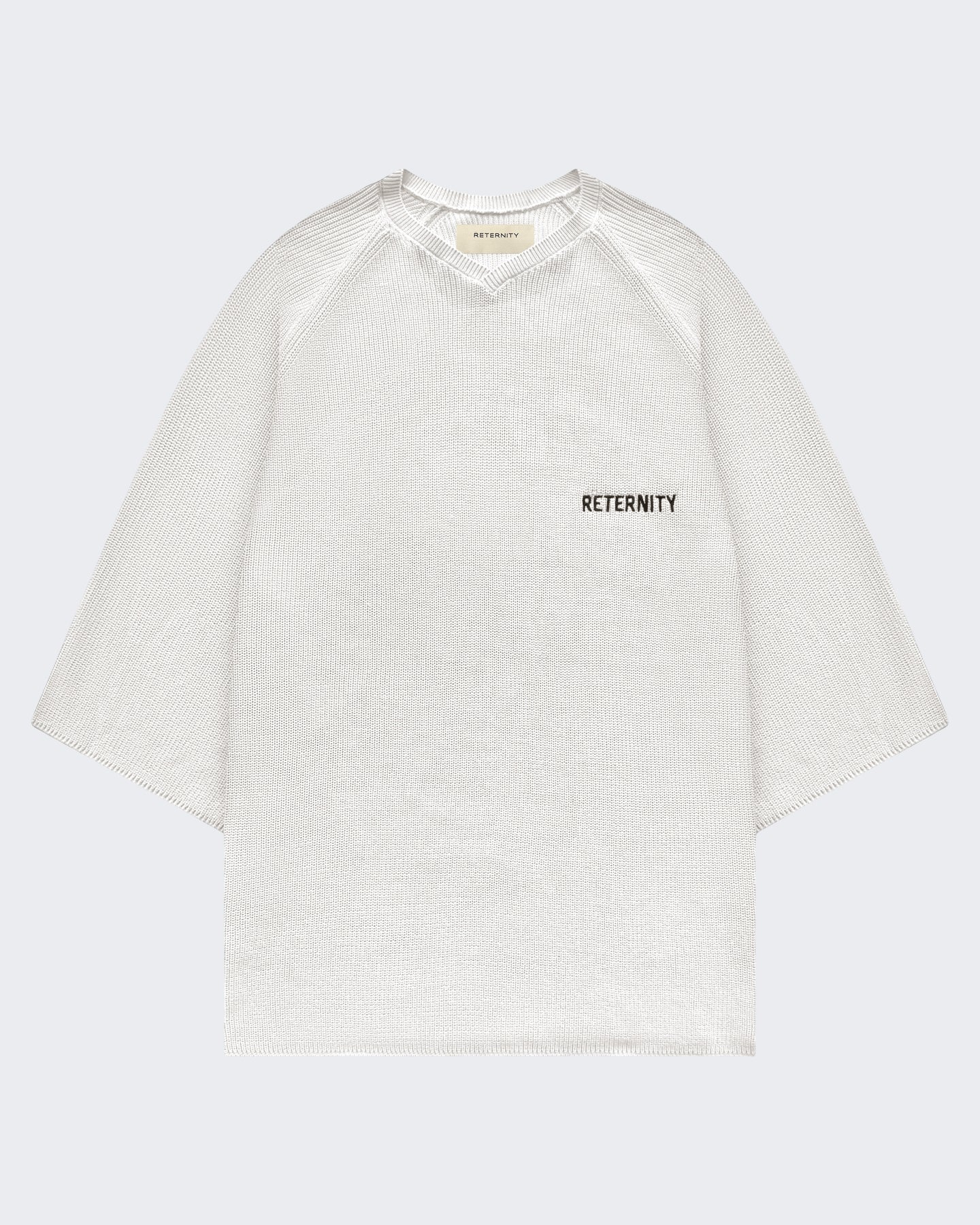 Reternity Heren Gebreid jersey shirt World Champion Creme - Eleganza.nl