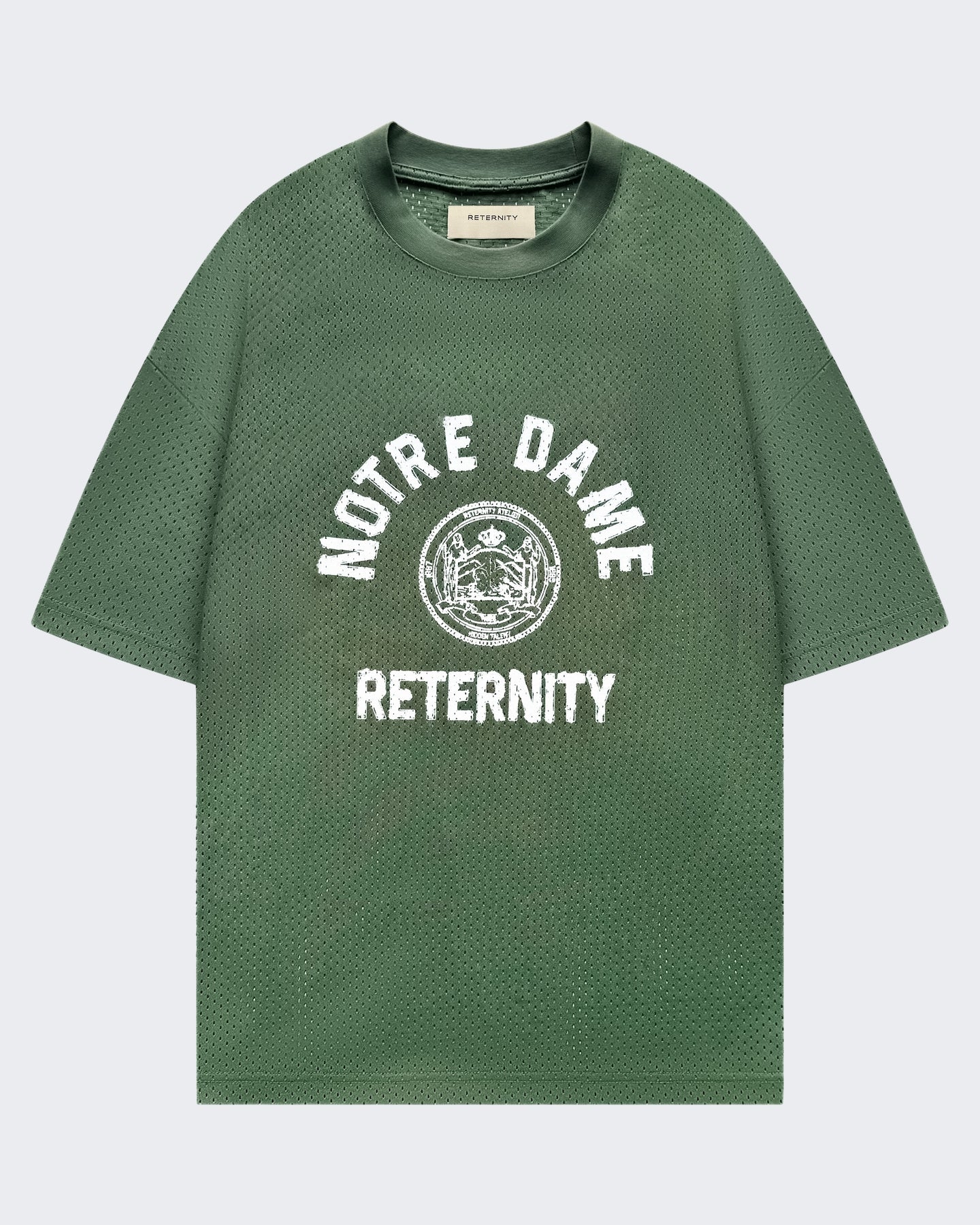 Reternity Heren Mesh t-shirt Notre Dame Groen - Eleganza.nl