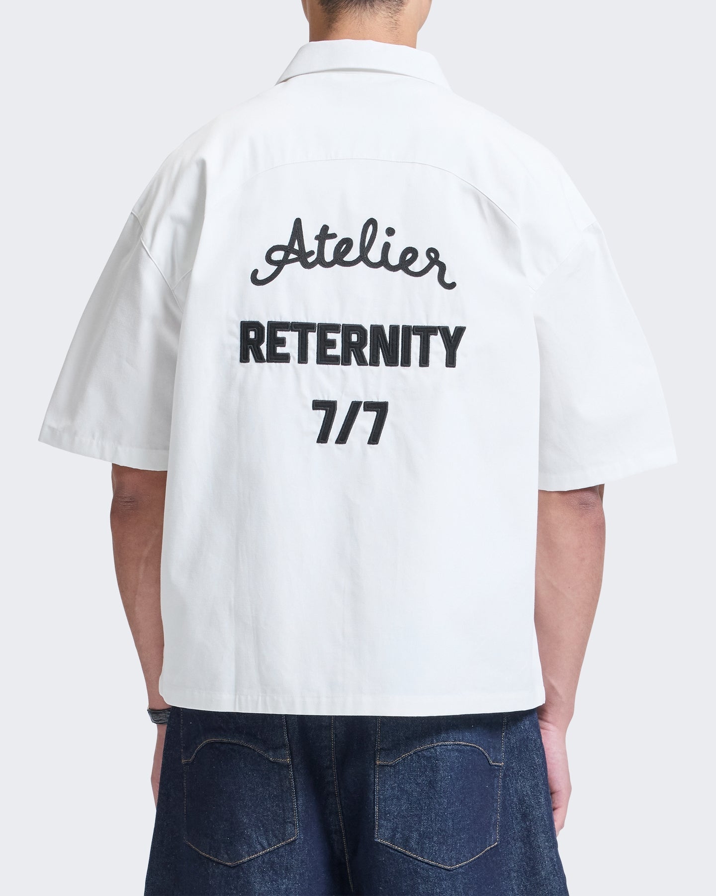 Reternity Heren Shirt met print Wit - Eleganza.nl