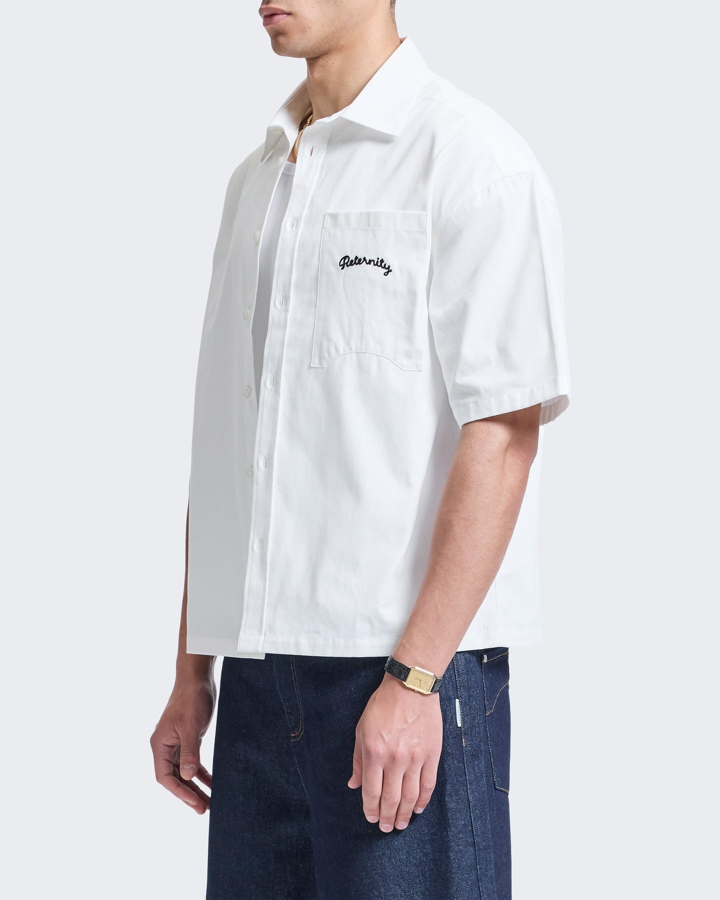 Reternity Heren Shirt met print Wit - Eleganza.nl