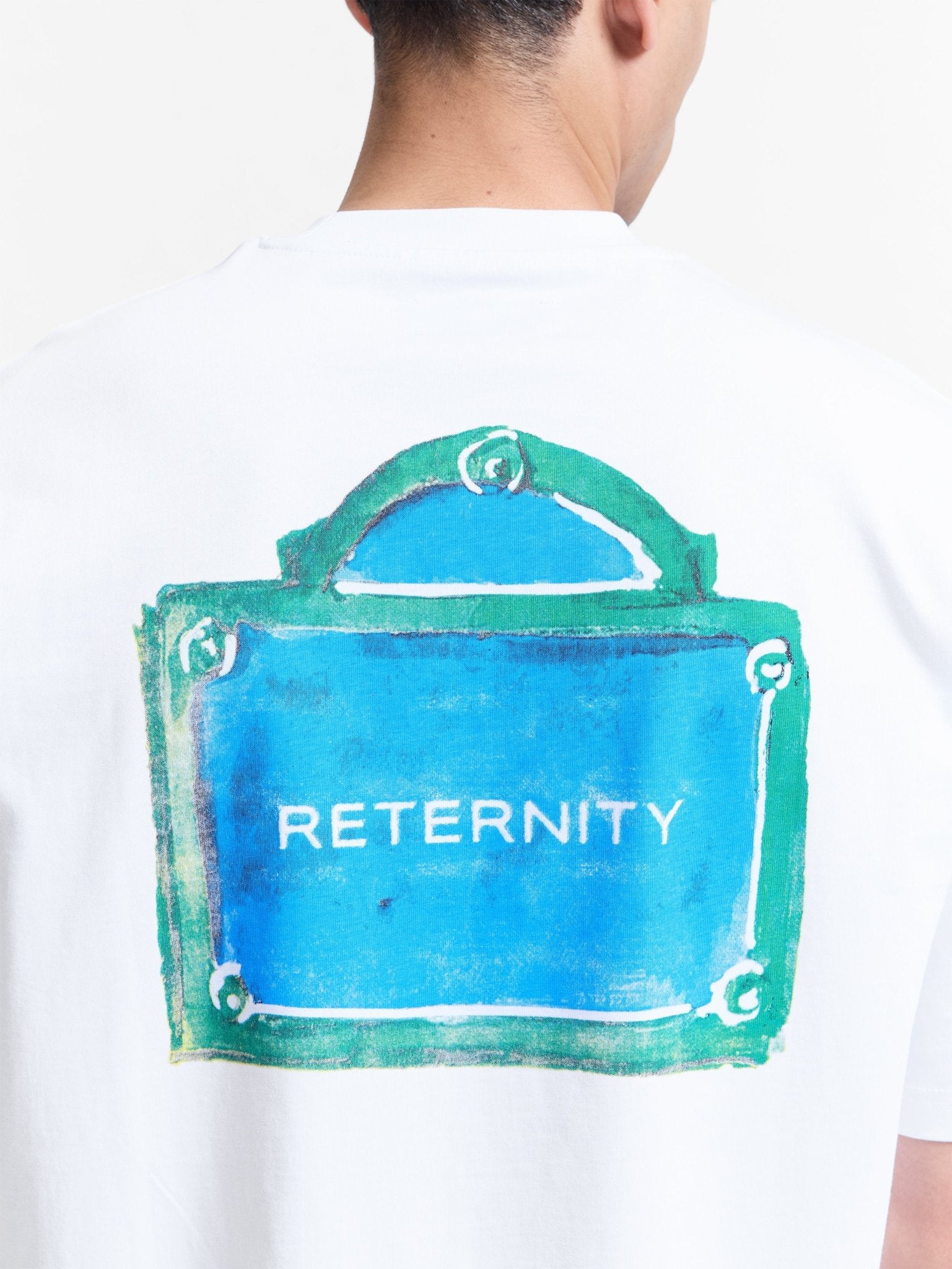 Reternity Heren T-shirt met print Wit - Eleganza.nl