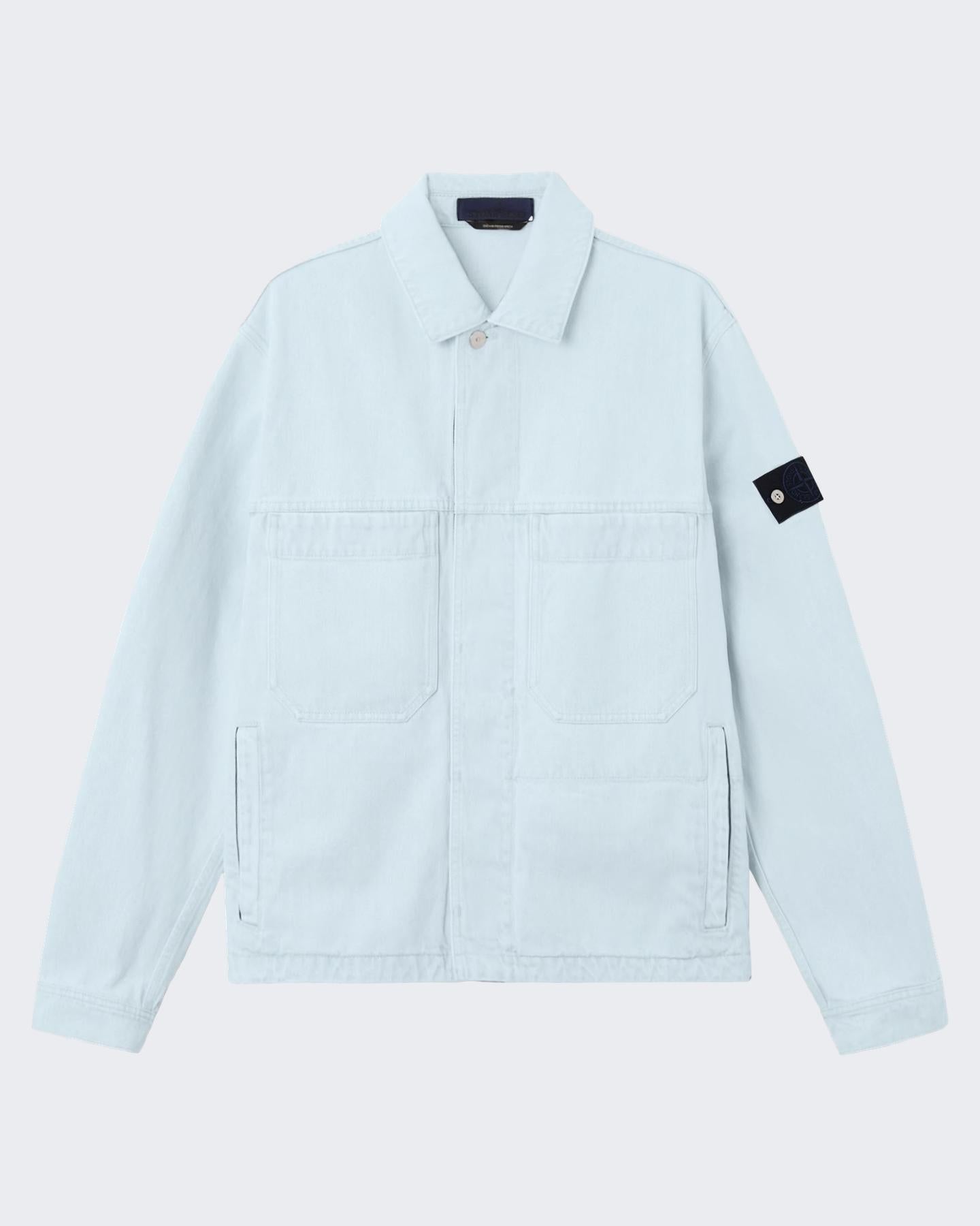 Stone Island Heren LogoPatch Coach Jacket Blauw