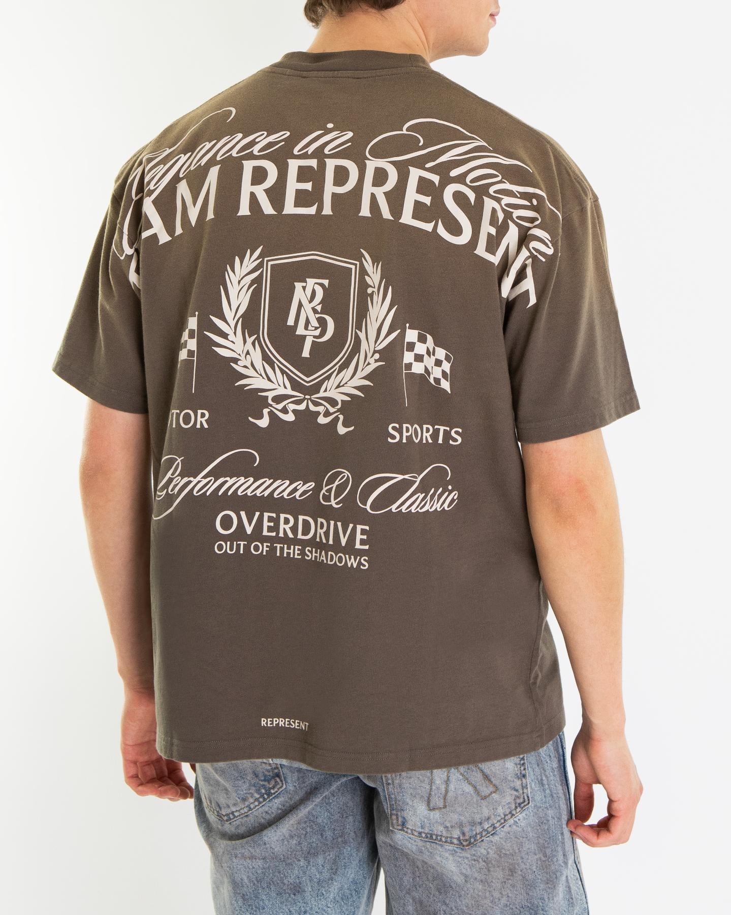 Heren Crest T-Shirt Beige