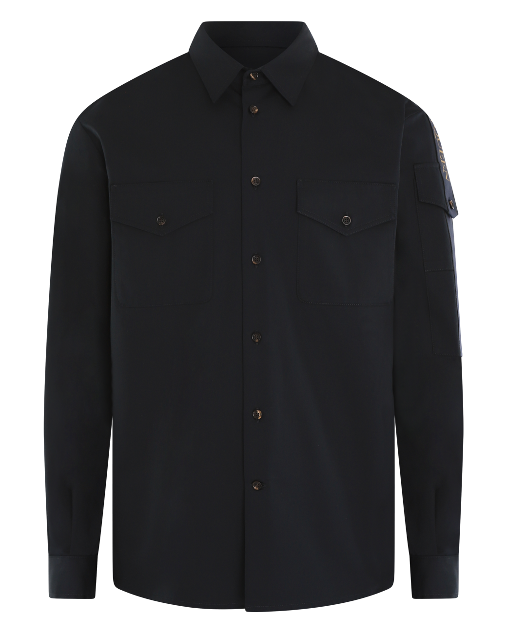 Heren Military Camera Strap Shirt