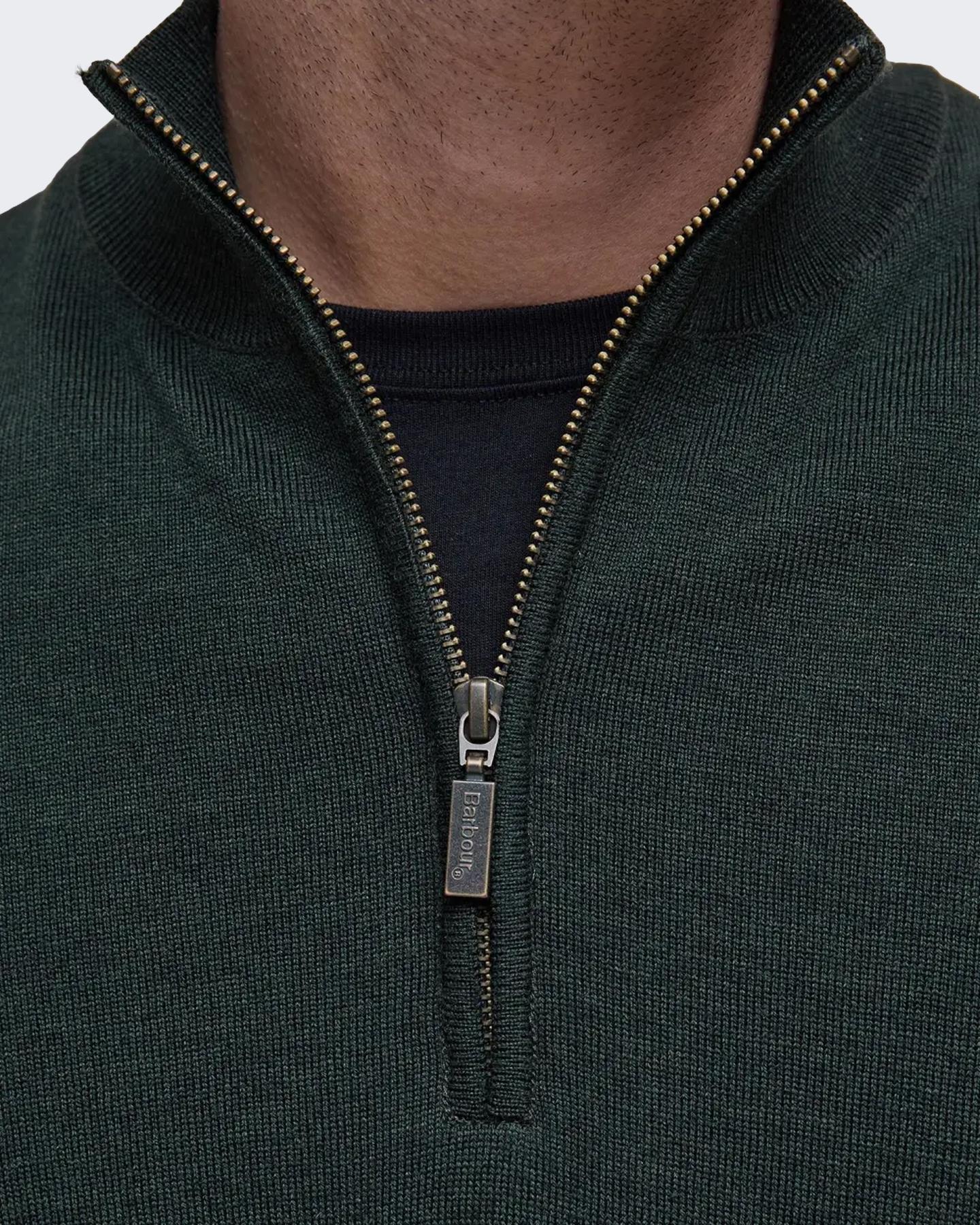 Heren Gamlin Half Zip Olive Groen